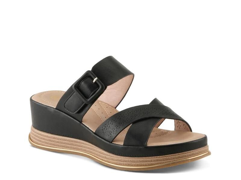 パトリシア レディース シューズ サンダル PatriziaCattaneo Wedge Sandal Black ブラック 14,256円