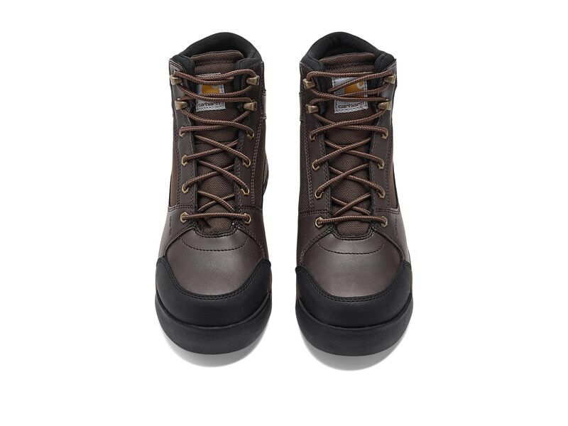 カーハート メンズ シューズ ブーツ・レインブーツ Carhartt Force Hd 6 Composite Toe Work Boot Dark Brown ブラウン