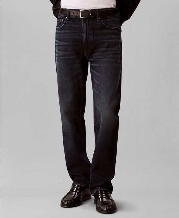 カルバンクライン メンズ ボトムス デニムパンツ ジーンズ Calvin Klein MenstraightFit Stretch Denim Jeans Klein Blue Black ブラック