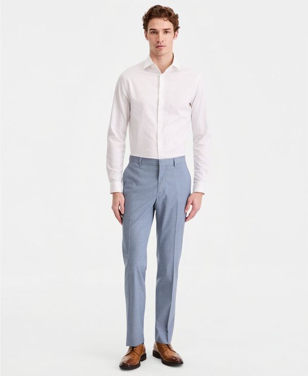 ケネスコール メンズ ボトムス カジュアルパンツ Kenneth Cole Reaction Mens Pinstripe SlimFitechniCole Suit Separate Pants Blue ブルー