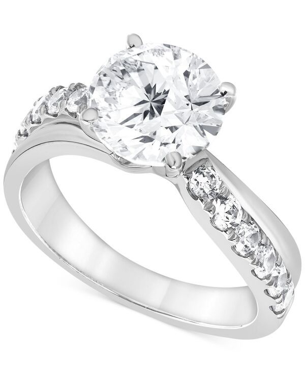 バッジェリーミシュカ レディース アクセサリー リング Badgley Mischka IGI Certified Lab Grown Diamond Engagement Ring 3 ctw in 14k Yellowhite orose White Go