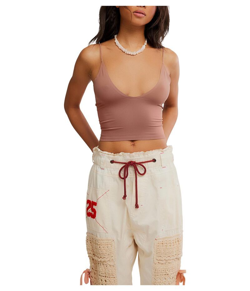 フリーピープル レディース トップス シャツ Free People Round Two Skinny Strap FP Nutmeg