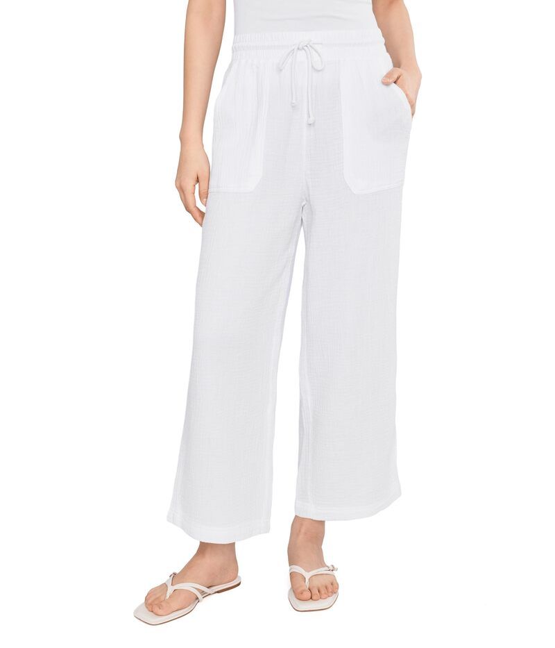 スプレンディット レディース ボトムス カジュアルパンツ Splendid Ava Gauze Pants White ホワイト