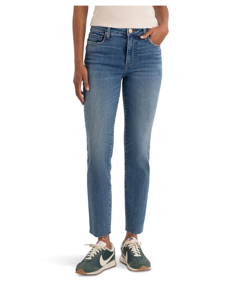 カットフロムザクロス レディース ボトムス デニムパンツ アンクル KUT from the Kloth Reese High Rise Fab Ankle Straight Raw Hemajor