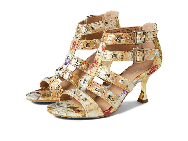 スプリングステップ レディース シューズ ヒール LArtiste by Spring Step Delectable Yellow Multi イエロー
