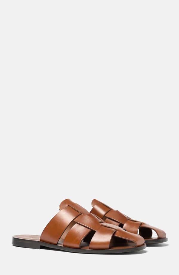 スカロッソ メンズ シューズ サンダル SCAROSSO Perseo Sandals Cognac Calf
