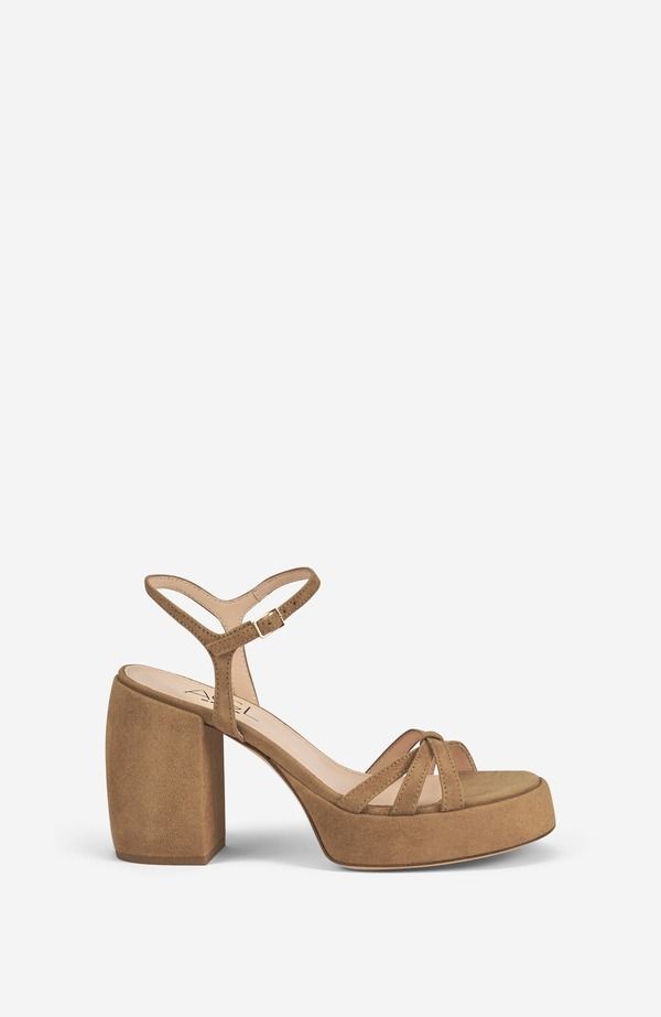 エージーエル レディース シューズ ヒール サンダル AGL Clio Sandal withigheel Cappuccino