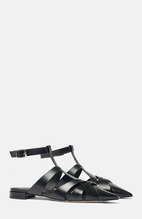 スカロッソ レディース シューズ パンプス SCAROSSO Clara Ballerinas Black Calf ブラック