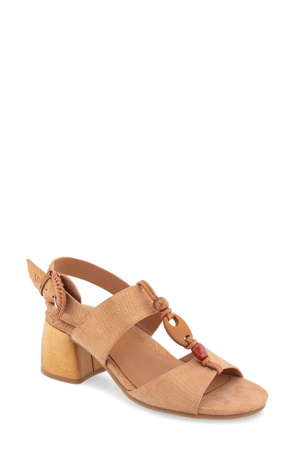 ジェントルソウルズ レディース シューズ ヒール サンダル Gentle Souls Miracle Slingback Sandal Saffron Leather