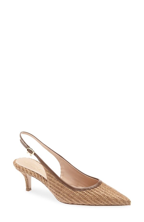 ジャンヴィト ロッシ レディース シューズ パンプス Gianvito Rossi Pointed Toe Slingback Pump Cuoio