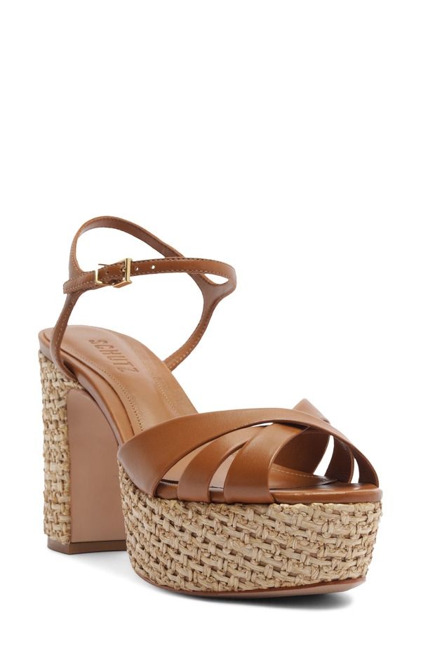 シュッツ レディース シューズ ヒール サンダル アンクル Schutz Keefankle Strap Sandal Burnt Honey