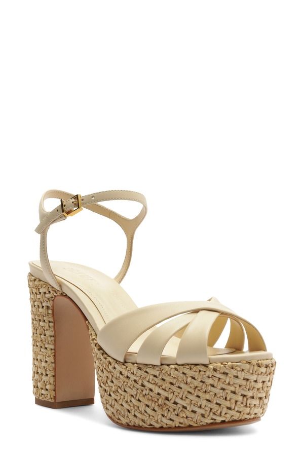 シュッツ レディース シューズ ヒール サンダル アンクル Schutz Keefankle Strap Sandal Egg Shell