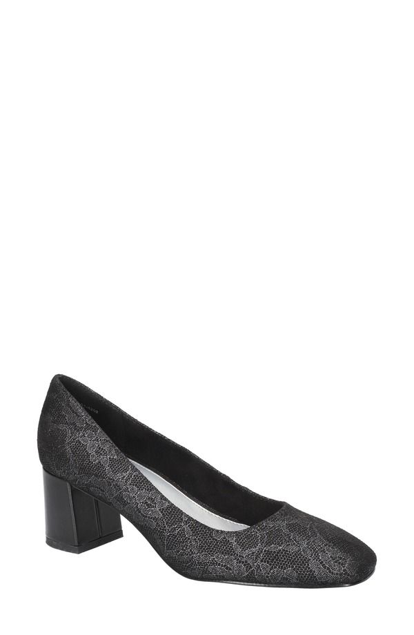 ベラヴィータ レディース シューズ パンプス Bella Vita Jillian Square Toe Pump Black Lace ブラック