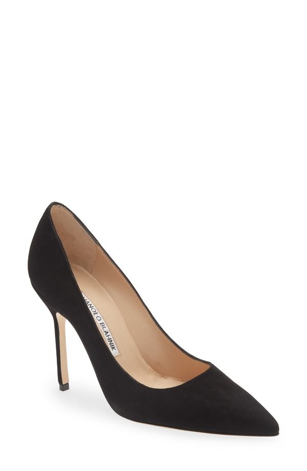 マノロ ブラニク レディース シューズ パンプス Manolo Blahnik BB Pointed Toe Pump Black ブラック