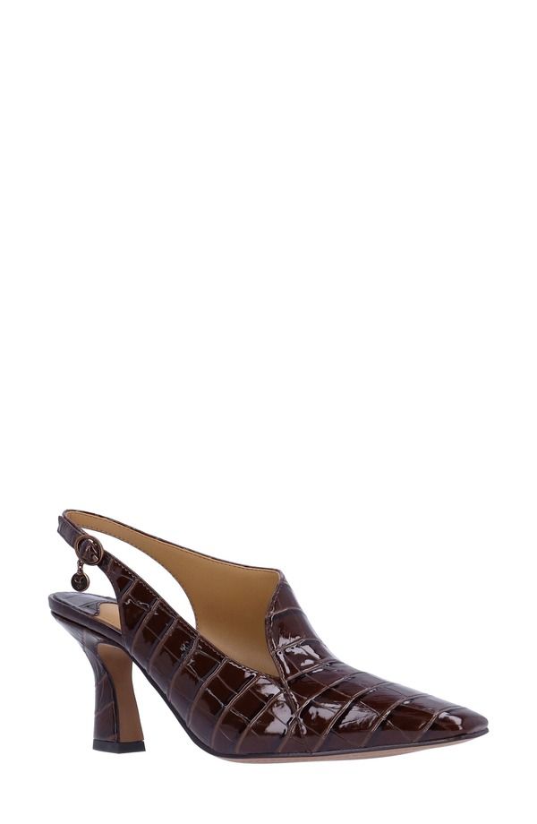 ジェイレニー レディース シューズ パンプス J Rene Prissy Slingback Pump Brown ブラウン