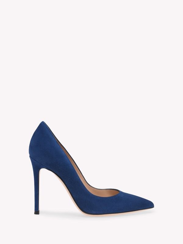 ジャンヴィト ロッシ レディース シューズ パンプス Gianvito Rossi Gianvito 105 Pumps Navy Suede Leather ネイビー