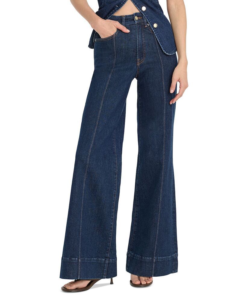 グッドアメリカン レディース ボトムス デニムパンツ ジーンズ Good American Good Waist High Rise Palazzo Jeans indigo1169 Indigo1169