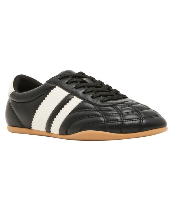 マッデンガール レディース シューズ スニーカー キルティング レース Madden Girl Womens Posh Quilted LaceUp Sneakers BlackWhite ホワイト