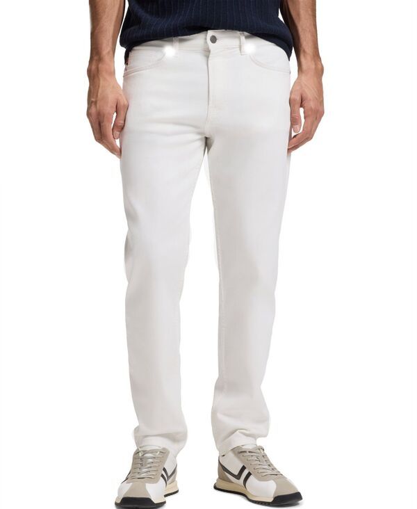 ヒューゴボス メンズ ボトムス デニムパンツ ジーンズ Hugo Boss Mens Maine SoftMotion RegularFit Jeans Natural