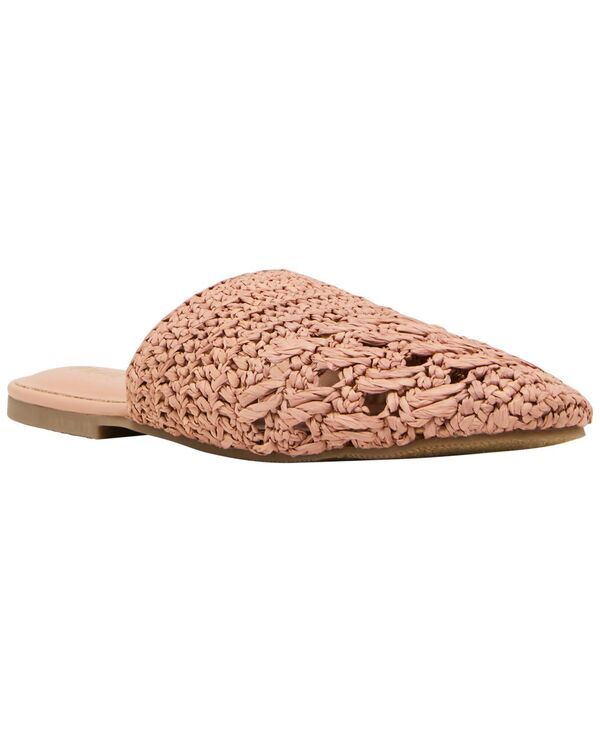 アンクライン レディース シューズ スリッポン・ローファー Anne Klein Womensam Woven Crafted Slip On Mules Natural