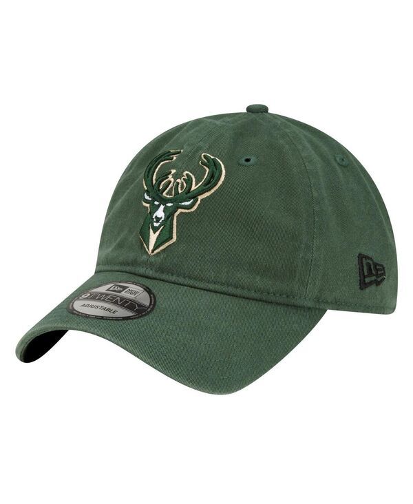 ニューエラ メンズ アクセサリー 帽子 New Era Mens Hunter Green Milwaukee Bucks Team 20 9TWENTY Adjustable Hat Hunter Green グリーン