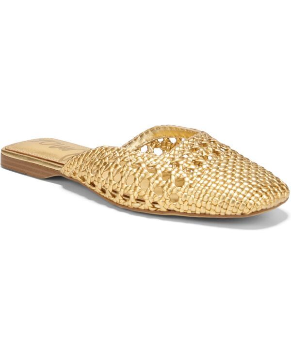 サムエデルマン レディース シューズ スリッポン・ローファー Sam Edelman Womens Nola SlipOn Mule Flats Gold Leather ゴールド