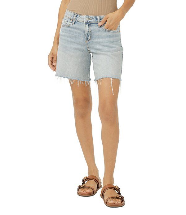 シルバー ジーンズ レディース ボトムス ハーフパンツ・ショーツ ショートパンツ Silver Jeans Co Suki Mid Rise Long Shorts Palma
