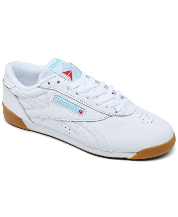 リーボック レディース シューズ スニーカー Reebok Womens Freestyle Lo Casual Sneakers from Finish Line White Gum ホワイト