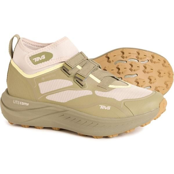 テバ レディース シューズ スニーカー Teva Trailwinder GoreTex Mid Hiking Shoes Waterproof For Women Chateau Grey Burnt Olive グレー