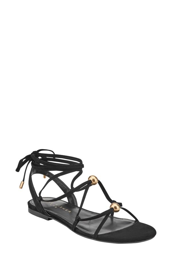 マーク・フィッシャー レディース シューズ サンダル アンクル Marc Fisher LTD Ellankle Wrap Sandal Black ブラック