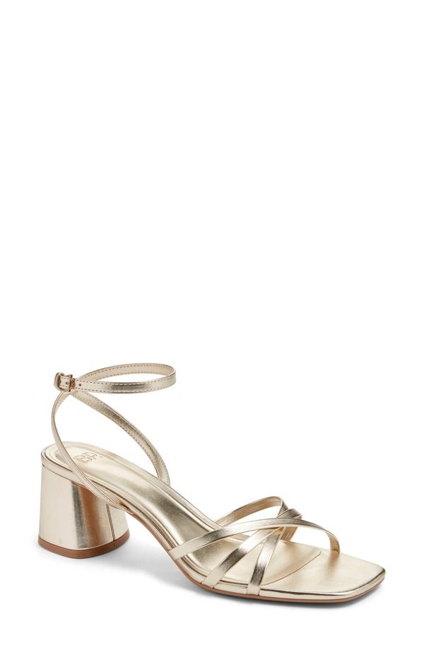 ビーピー レディース シューズ ヒール サンダル アンクル BP Isabelle Heel Ankle Strap Sandal Gold Light Metallic ゴールド