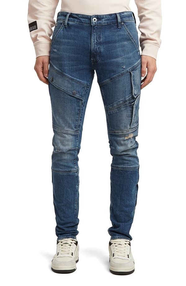 ジースター メンズ ボトムス デニムパンツ ジーンズ GSTAR Airblaze 3D Skinny Jeans Worn In Mountain Dusk