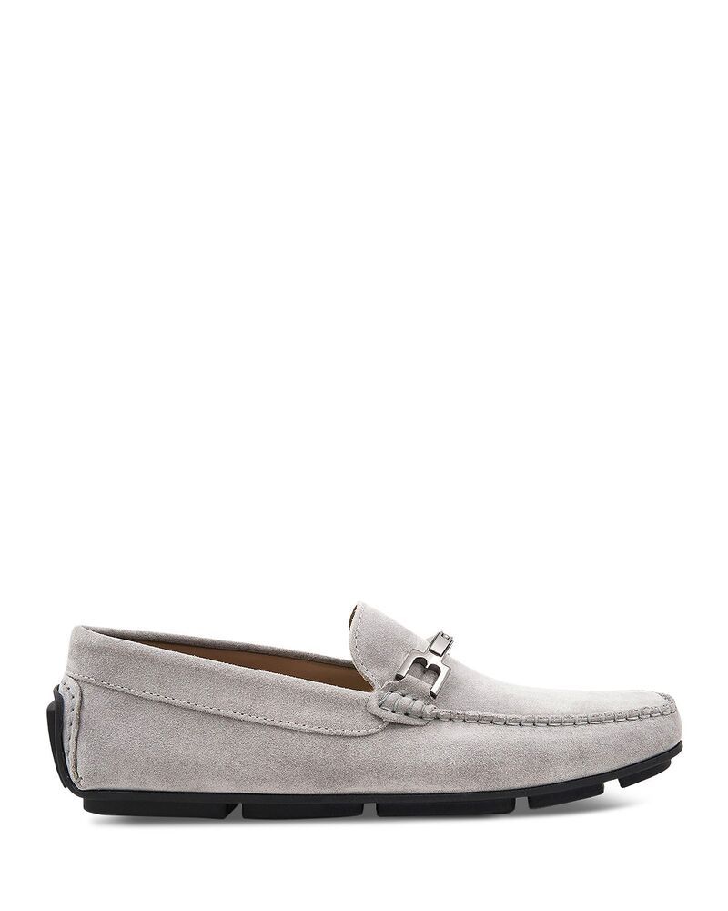 ブルーノマグリ メンズ シューズ スリッポン・ローファー スエード Bruno Magli Mens Taso Suede Loafers Light Grey グレー