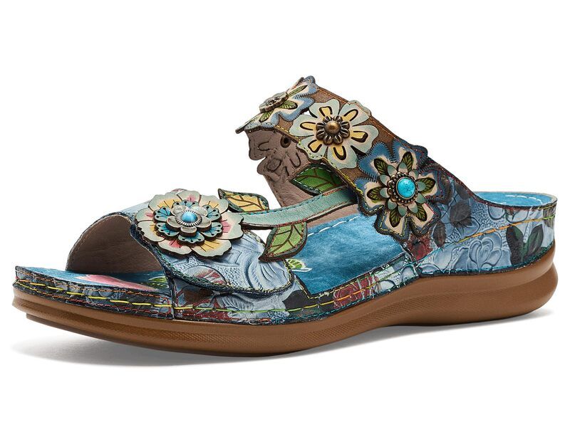 スプリングステップ レディース シューズ ヒール Lartiste By Spring Step Feelsgreat Blue Multi ブルー