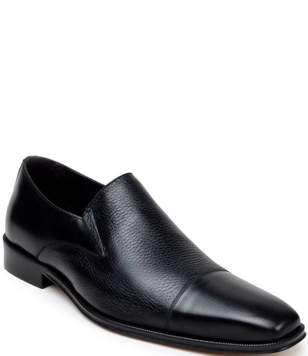 ベルヴェデール メンズ シューズ スリッポン・ローファー ダービー キャップ レザー Belvedere Mens Andreo Deerskin Leather and Italian Calf Leather Cap Toe Derby Dresshoes