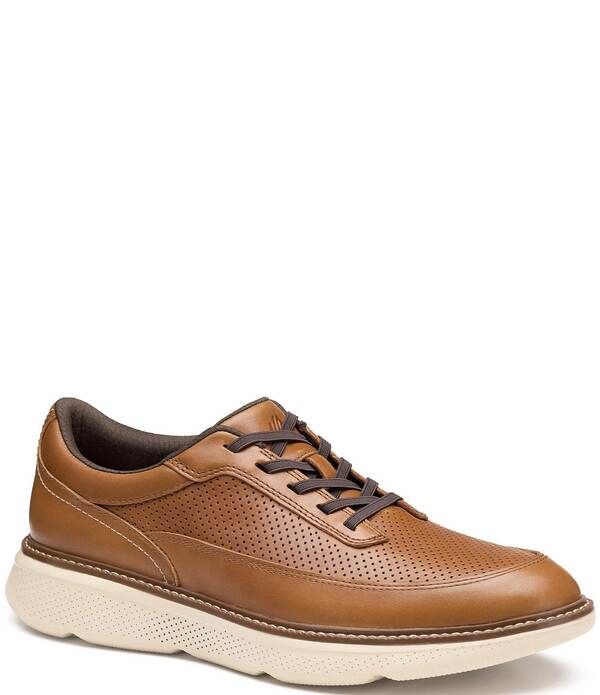 ジョンストンアンドマーフィー メンズ シューズ スニーカー レース レザー Johnston Murphy Mens Hayden Leather Stretch Lace UThroat Sneakers Tan タン