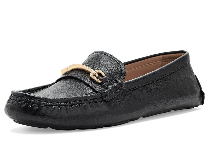コールハーン レディース シューズ スリッポン・ローファー Cole Haan Emeryn Horsebit Driving Loafers Black Leather ブラック