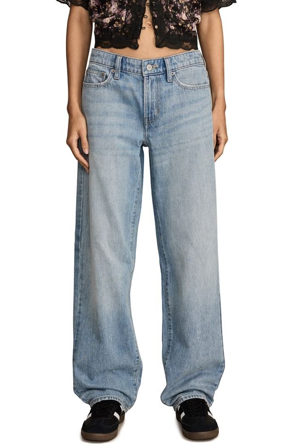 ラッキーブランド レディース ボトムス デニムパンツ ジーンズ Lucky Brand The Baggy Nonstretch Jeans Top Notch Wash