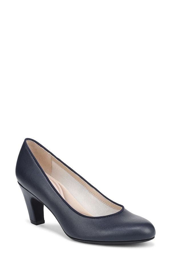 ライフストライド レディース シューズ ヒール プラスサイズ LifeStride Parigi Plus Pump Lux Navy ネイビー
