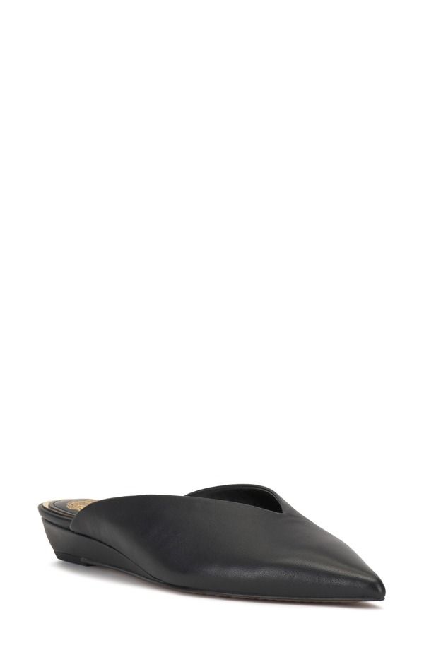 ヴィンスカムート レディース シューズ ヒール Vince Camuto Vinia Pointed Toe Wedge Mule Black ブラック