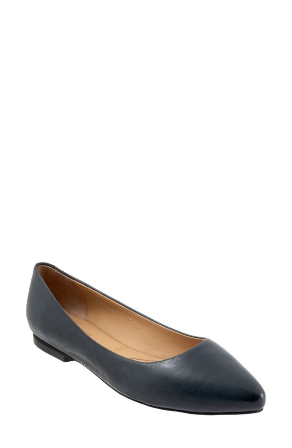 トロッターズ レディース シューズ パンプス Tシャツ Trotters Estee Ballet Flat Navy ネイビー