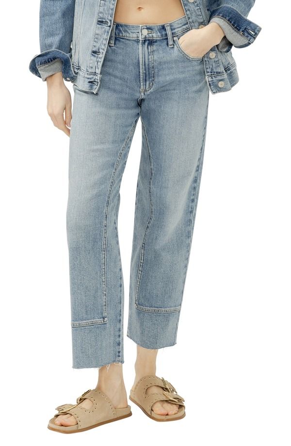 シルバー ジーンズ レディース ボトムス デニムパンツ ストレート アンクル Silver Jeans Co Western Relaxed Ankle Straight Leg Jeansolstice
