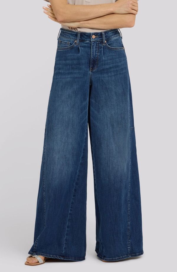 エヌワイディージェイ レディース ボトムス デニムパンツ ワイドレッグ ジーンズ NYDJ Nova Cool Embrace Super Wide Leg Jeans Blue Mirage ブルー