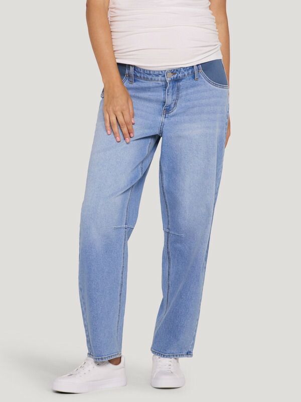 マザーフッドマタニティー レディース ボトムス デニムパンツ MOTHERHOOD MATERNITY Under the Belly Dart Barreleg Jean Silver Wash シルバー