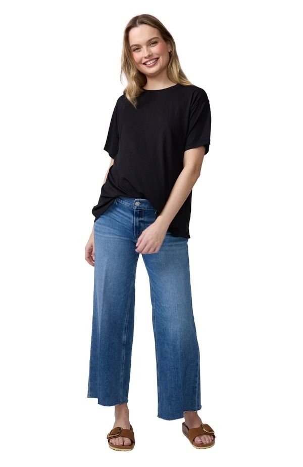 イングリッドイザベル レディース トップス シャツ Ingrid Isabel Short Sleeve Relaxed Tee Black ブラック