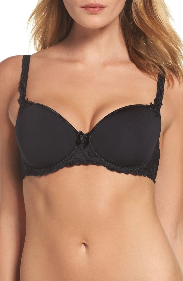 シモーヌペレール レディース アンダーウェア ブラジャー Simone Perele Andora 3D Molded Underwire Bra Black ブラック