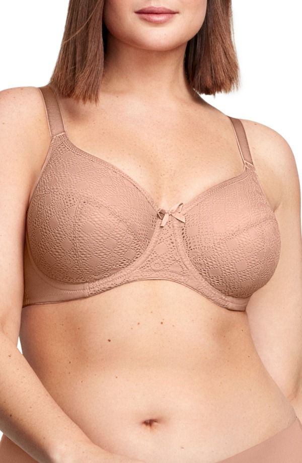 グラマライズ レディース アンダーウェア ブラジャー レース Glamorise Full Figure Lace Underwire Bra Cappuccino