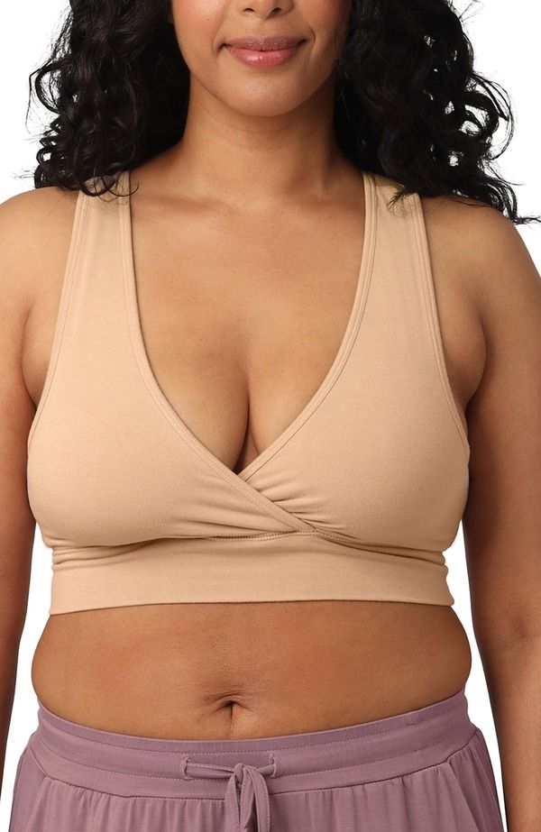 キンドリッド ブレイブリー レディース アンダーウェア ブラジャー パイル Kindred Bravely French Terry Racerback Nursing Sleep Bra Fitsizes 30B46D Beige ベージュ