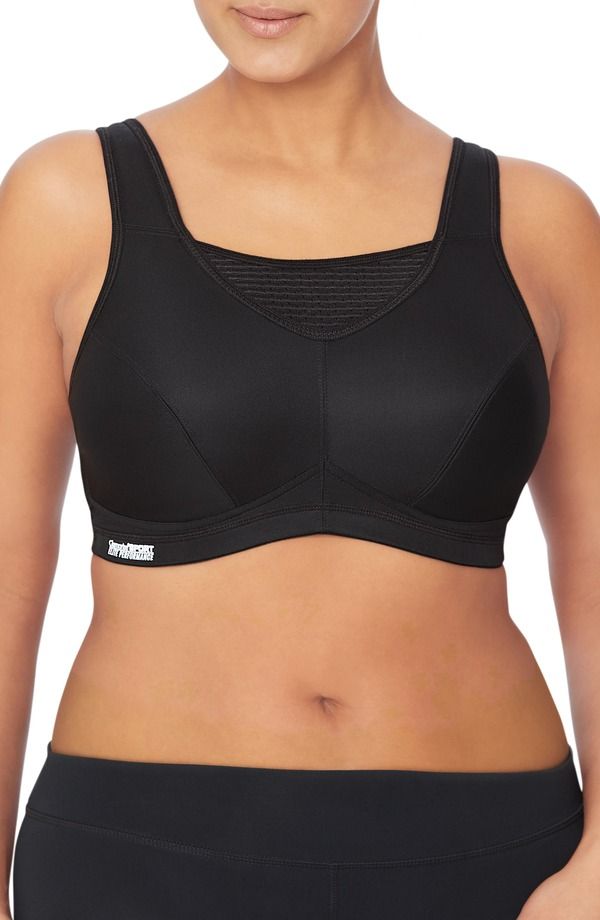 グラマライズ レディース アンダーウェア ブラジャー Glamorise NoBounce Camisolelite Sports Bra Black ブラック