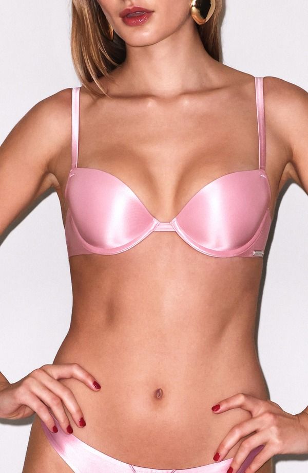 フレーデュマール レディース トップス Tシャツ Fleur Du Male Gloss Underwire TShirt Bra Pink Lady ピンク